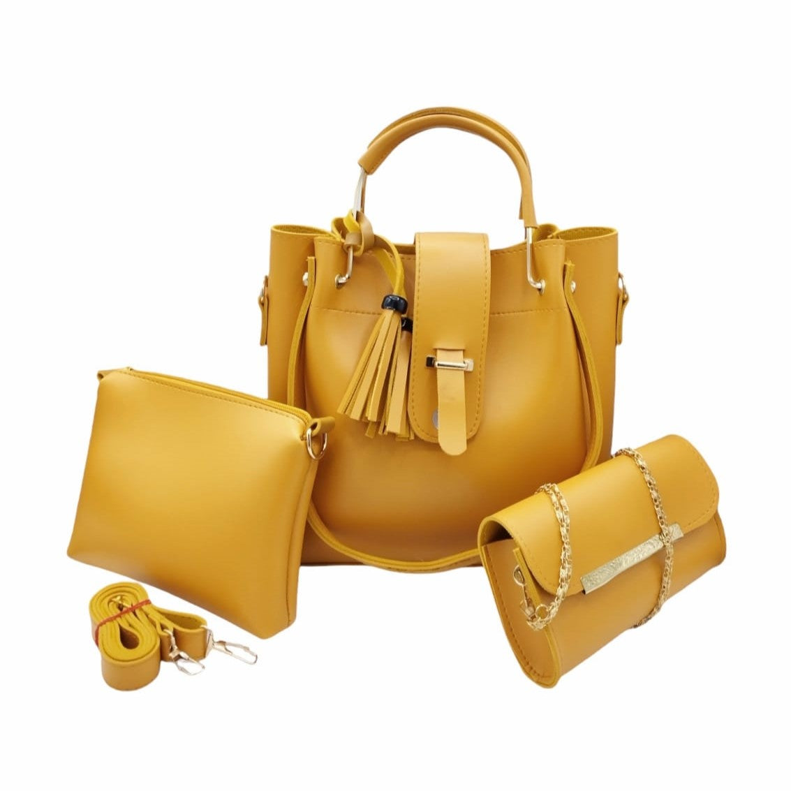 3 PCS HANDBAG Yellow